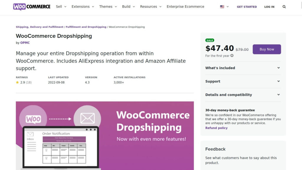 WooCommerce Dropshipping WordPress plugin site