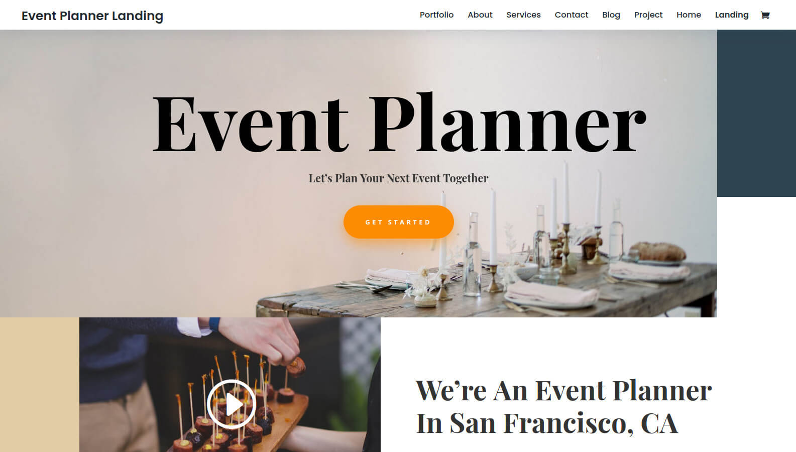 Event planner website