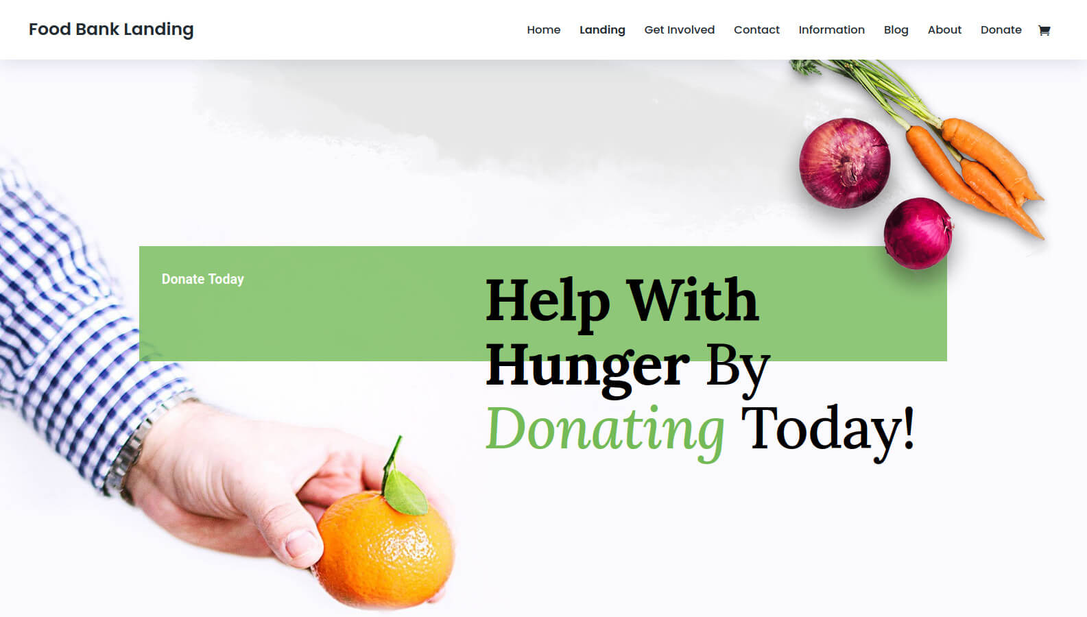 Food bank website