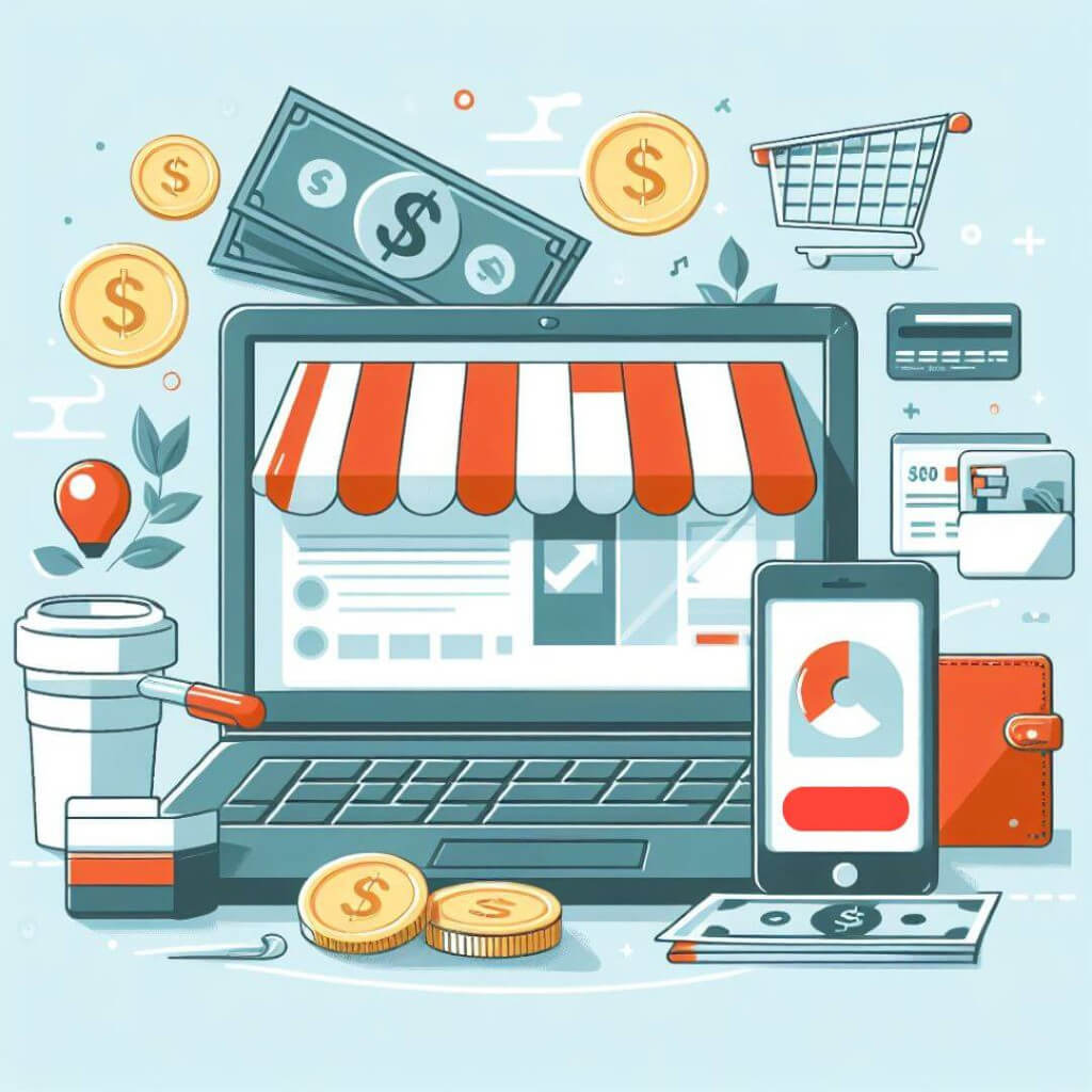 E-commerce website with money payment