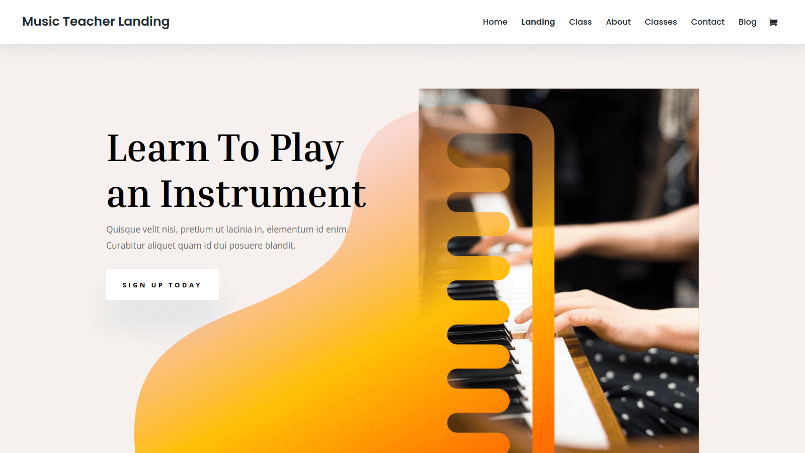 Music teacher website